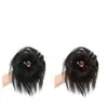 Aplique de Coque Fofo para Mulheres, Penteado Natural e Volumoso, Coque Alto
