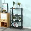Instalación gratuita estante de cocina plegable multifunción estante de almacenamiento multicapa de pie estante de almacenamiento estante para microondas estante para ollas