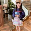 Mochila Escolar para Bebê Jardim de Infância Estrela Cadente Fofa com Asas Mochila para Meninos e Meninas Mochila Infantil Estilo Ocidental com Diamantes