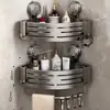 Cesta Triángulo con Ventosa para Baño, Estante de Esquina para Almacenamiento sin Taladro para Baño, Estante Doméstico, Directo del Fabricante
