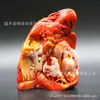 Directo de fábrica imitación antigua figura de talla en piedra Shoushan paisaje imagen decoración del hogar artesanías puras caza de nieve ciruelo al por mayor