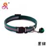 Hebilla negra parche reflectante para collar con campana collar para mascota perro gato Campana punto grande fábrica
