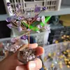 Fornecimento Direto da Fábrica Árvore da Fortuna de Pedras de Cristal Árvore dos Desejos tecida com fio de cobre Árvore da Vida para Casa Ornamentos de Árvore Atacado