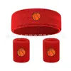 Set de Muñequeras y Diadema para Deportes, Protección de Muñeca Absorbente de Sudor para Niños, Adecuado para Correr, Baloncesto, Voleibol, Bádminton y Limpiar el Sudor de la Muñeca