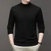 Suéter de punto de comercio exterior transfronterizo de otoño e invierno para hombre, estilo coreano, corte ajustado para hombre, manga larga, jersey de punto básico al por mayor