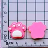 Oso de Fresa Transparente Cabeza de Fresa Pasador de Fresa Cuerda para el Cabello Agarre Funda para Teléfono Pegamento de Crema DIY Parche Decorativo de Resina