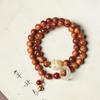 Chenhua Taihang yabei pulsera de alto contenido de aceite de 8 mm DIY cuentas de carbón de gato Buda para hombres y mujeres Rosario Wenwan anillo para correr