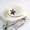 Sombrero para niños sombrero para hombre protección solar sombrero de sol Denim occidental sombrero de paja para bebé estrella de cinco puntas Sombrero para niño sombrero de pescador mayoreo