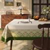 Toalha de Mesa Retangular à Prova d'Água e Óleo Estilo Retro Americano Sem Lavagem Acessível Luxo High-End Protetor de Mesa Toalha de Mesa