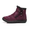 Sapatos de Algodão Transfronteiriços Personalizados Bj para Mulheres, Botas de Neve com Zíper Lateral, Sapatos de Algodão Impermeáveis, Antiderrapantes e Quentes para Exterior, Tamanho 44 Dropshipping
