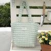 2755 Estilo Japonés Estilo Estilo Nube Burbuja Flor Bolso de Hombro Bolso Chaleco Estudiante Femenina Bolso de Mano Simple Bolso de Lona