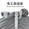 Jardinera de hierro Zhixiao para exteriores con ranura para flores, combinable, para balcón, columpio exterior, divisor con ranura para flores, borde transversal