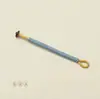 Cuerda Trenzada Nudo de Diamante Llavero con Bucle Abierto Colgante para Bolso Accesorio Asa de Cuerda Accesorio DIY de Cuerda