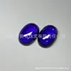 Zircônia sintética cabochão oval, cor verde-oliva dourado, gema oval de fundo plano, em estoque para atacado