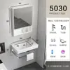 Lavabo de Pared para Uso Doméstico, Juego de Lavabo para Baño en Balcón, Soporte Triangular Simple de Cerámica para Apartamentos Pequeños