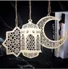 Lanternas de Artesanato em Madeira Transfronteiriças, Estrelas, Lua Enfeites Pendentes, Decorações DIY, Pingentes de Fatias de Madeira, Decorações Criativas para Festas