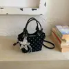 Bolsa de Mão Doce de Bolinhas Estilo Coreano para Mulheres 2026 Nova Moda Bolsa de Ombro Bolsa Transversal Design de Nicho Bolsa Saco