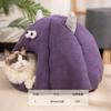 Casa para Gatos, Casa para Mascotas Cerrada, Casa para Perros Semicerrada, Casa para Gatos, Cálida en Invierno, Adecuada para Perros Pequeños y Medianos, Adecuada para Todas las Estaciones