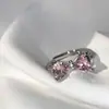 Anillo Versa Classic Original TikTok Explosions Temperamento Aqua Artificial Topacio Chapado en Oro de 18K Regalo para Niña