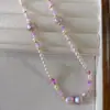 Collar de Perlas Moradas con Cuentas de Nicho Europeo y Americano para Mujer 2025 Nuevo Estilo Cadena para Clavícula de Lujo Ligero Accesorio de Moda