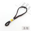 Nuevo Anillo de Plata Cuerda para Colgar Accesorios Joyería Hecha a Mano DIY Materiales Cuerda para Colgar en el Coche Llavero de Cuerda Trenzada Accesorios