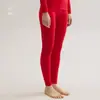 Ropa interior térmica para mujer de invierno, traje de pantalón largo de terciopelo fino sin costuras
