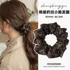 Goma para el pelo azul floral estilo coreano para mujer, Cuerda para el pelo de alta gama para coleta baja y moño, Hecha a medida por el fabricante