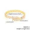 Pulseira Feminina Europeia e Americana ins moda nicho pulseira de luxo leve joias femininas luxo zircônia oval full Diamond abertura