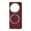 Adecuado para funda de teléfono vivoxfold3 3Pro, cuero liso magnético, soporte circular giratorio de 360 grados de un solo eje central, modelo nuevo