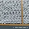 Tela de encaje soluble en agua de alta gama blanca de 90 cm con un estilo fresco para vestidos de novia de mujer, con bordado hueco tridimensional