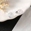 F136 Aleación de Titanio Sirena Aurora Ji Pan al Vapor Perla Pendientes Moda Simple Lujo Ligero Elegante Super Brillantes Pendientes de Titanio