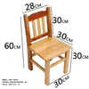 Taburete para Uso Doméstico, Silla de Madera para Niños con Respaldo, Silla para Estudiantes, Silla de Madera Maciza, Taburete de Madera con Respaldo, Taburete Bajo para Adultos