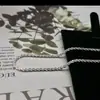 Colar de Couve-flor em Aço Titânio para Homens e Mulheres, Corrente Simples para Clavícula Estilo Coreano com Gypsophila, Corrente de Pescoço da Moda e Versátil