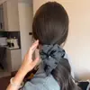 Outono e Inverno Francês de Alta Qualidade Anel de Cabelo de Coloração para Cabelos Colorectais Anel de Cabelo de Cetim Flor de Botão na Borda da Orelha Feminina Corda de Cabelo de Alta Qualidade Acessórios de Cabelo Elegantes