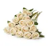 Rosas Artificiais de Veludo Fotografia de Pedido de Casamento Rosas Simuladas de Veludo Dia dos Namorados Buquês Simulados de Luxo