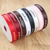 Rolo Grande 80 Jardas 2,5cm Fita de Poliéster Inglês Flor Fita para Embalagem de Presente Fita DIY Buquê Embalagem de Bolo
