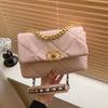 Bolso Cruzado Transfronterizo para Niña Textivo Casual Bolso de Hombro Único Estilo Rombo Moda Simple Lujo Ligero Bolso Cuadrado Pequeño