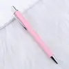 Nova Caneta Esferográfica Promocional Criativa com Mecanismo de Pressão, Adesivo, Strass e Design Impresso. Material de Escritório em Estoque