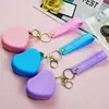 Popular Creativo Dibujo Animado Silicona Monedero Llavero Colgante Flamenco Lindo Mini Bolso Bolsa para Auriculares Llavero