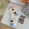Calcetines de cachorrito lindos de dibujos animados para mujer, estilo fino de verano, adecuados para combinar con zapatos Birkenstock, calcetines de media pantorrilla estilo universitario, calcetines holgados estilo coreano