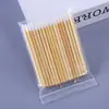 Palo de pincel de labios desechable con mango de bambú, nuevo pincel para brillo de labios de madera maciza, pincel de labios portátil y compacto, herramienta de maquillaje