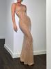 Vestido de Suspensório de Diamante para Indústria Pesada para Mulheres Verão Design de Nicho Sexy Sexy Puro Desejo Cintura Apertada Saia de Quadril