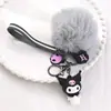 Llavero Colgante Sanrio Dibujos Animados Lindo Colgante Decoración de Bolsa Peluche Llavero de Kuromi Juguetes al por Mayor