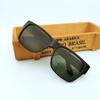 Óculos de sol de solda atacado óculos de sol pretos espelhos de solda óculos planos lentes de vidro óculos da moda para homens e mulheres