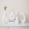Vaso Geométrico Simples Estilo Vaso Cerâmica Ornamentos de Flores Flores Flores Secas Casa Decoração de Pousada Quarto Mesa conjunto