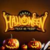 Lámpara de Regalo de Calabaza Fantasma Transfronteriza Halloween Estilo Neón Oscuro Impresión UV Letrero de Luz Decorativa