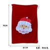 Saco de presente de veludo dourado de Natal Saco de maçã de véspera de Natal grande saco de presente saco vermelho Mochila de Papai Noel