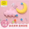 Decoraciones Colgantes de Fieltro de Luna, Estrellas y Nubes, Accesorios Colgantes para Tiendas de Campaña Pequeñas para Niños, Colgantes de Tela para Decoración de Tiendas de Ropa para Niños