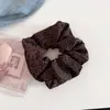 Scrunchie de Moda con Estampado de Leopardo, Versátil y Elegante para Coletas Bajas y Peinados de Moño, Goma para el Cabello, Accesorio Elástico para el Cabello, Estilo Desenfadado