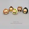 Figuritas de Nueces Simuladas Adornos de Resina Accesorios DIY Artículos Simulados de Año Nuevo Nueces Dátiles Rojos Pistachos Dibujos Animados 3D